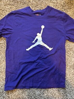 Jordan Purple Tee with White Jumpman